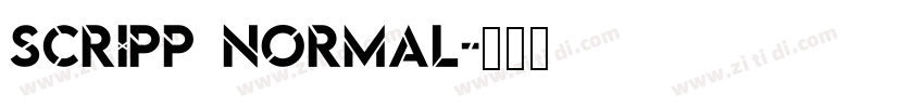 Scripp Normal字体转换 Scripp Normal字体转换